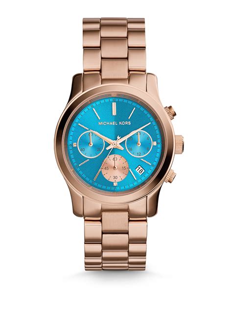 teal michael kors watch